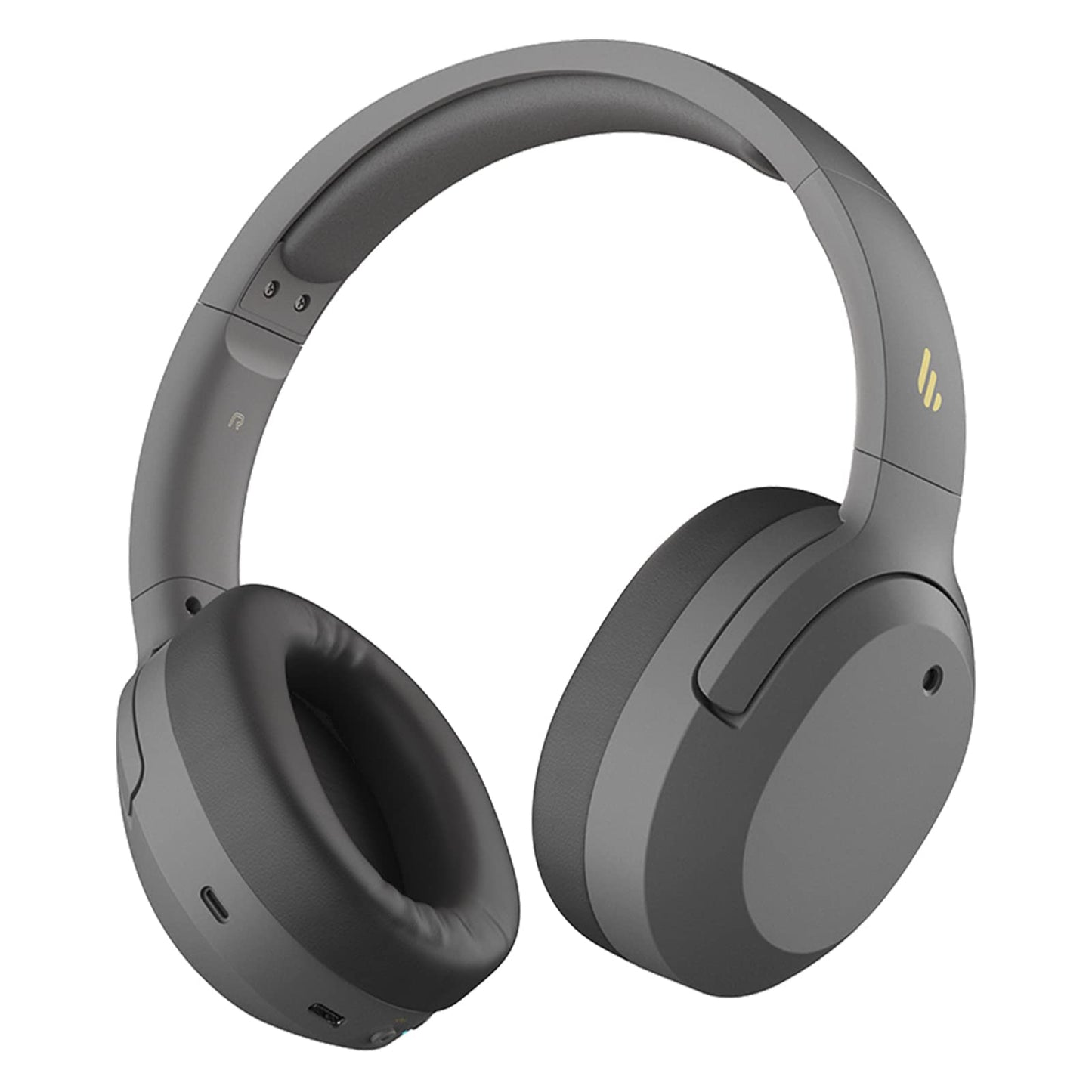 Edifier W820NB Hybrid Active Noise Cancelling Headphones - Hi-Res Audio - 49H Playtime - Wireless Over Ear Bluetooth Headphones for Phone-Call - Grey