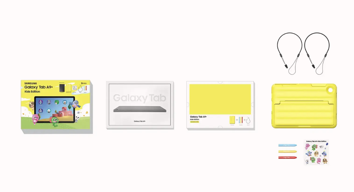 Samsung Galaxy Tab A9+ Kids Edition 11" 64GB with Puffy Cover - Wi-Fi