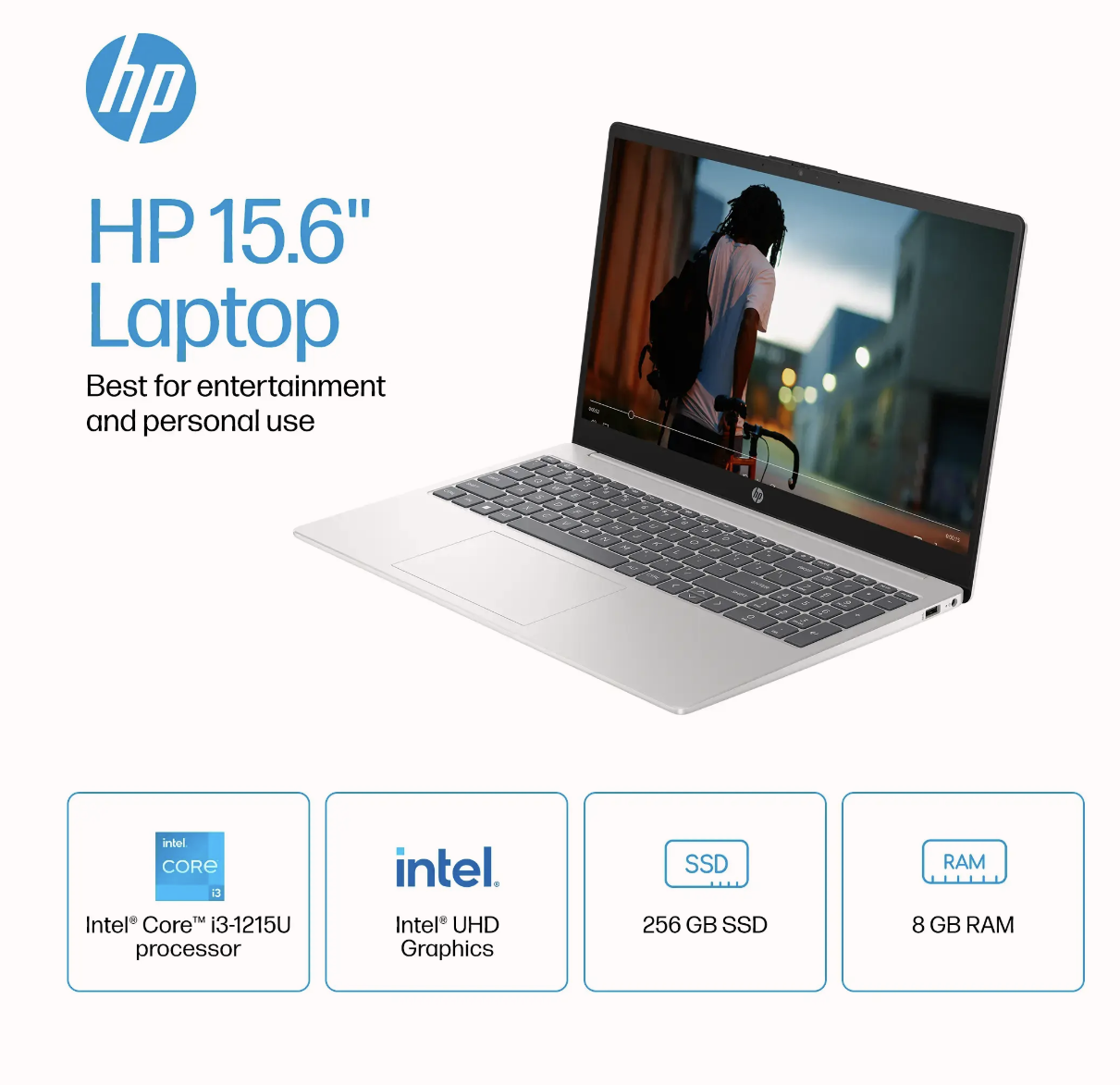 HP - 15.6" Touch-Screen Laptop / Intel Core i3 / 8GB Memory / 256GB SSD