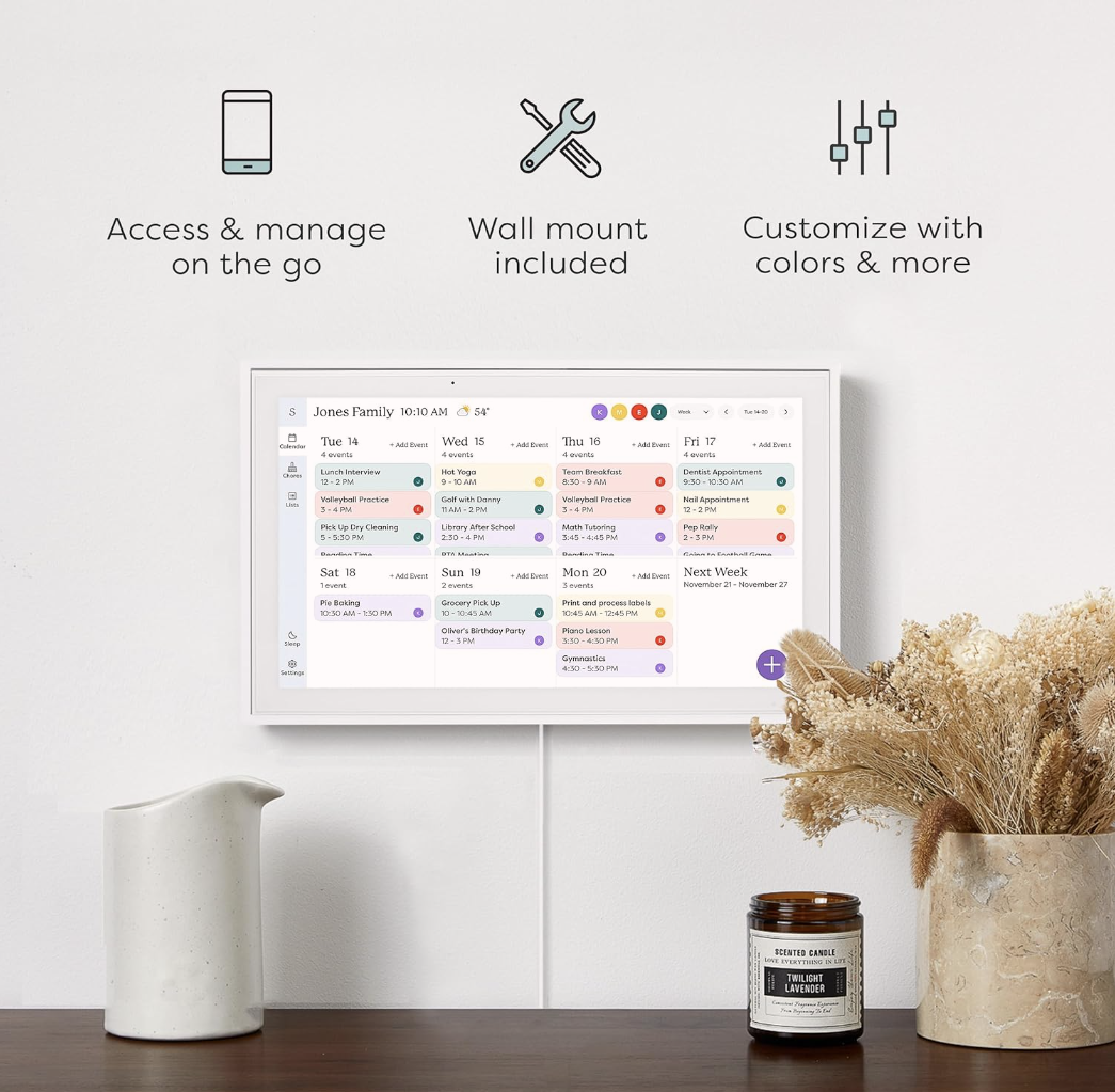 Skylight 15" Smart Touchscreen Calendar and Organizer