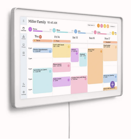 ** Backordered** Skylight - Calendar Max: 27 inch Touchscreen Smart Calendar and Family Organizer - Aluminum